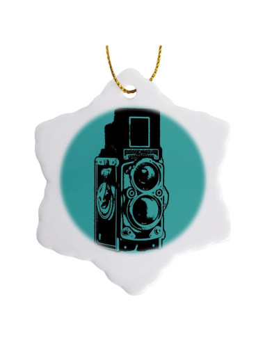 Adorno de Porcelana Copo de Nieve 7.62 cm 3dRose