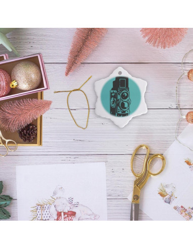 Adorno de Porcelana Copo de Nieve 7.62 cm 3dRose