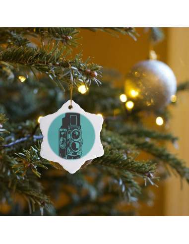 Adorno de Porcelana Copo de Nieve 7.62 cm 3dRose