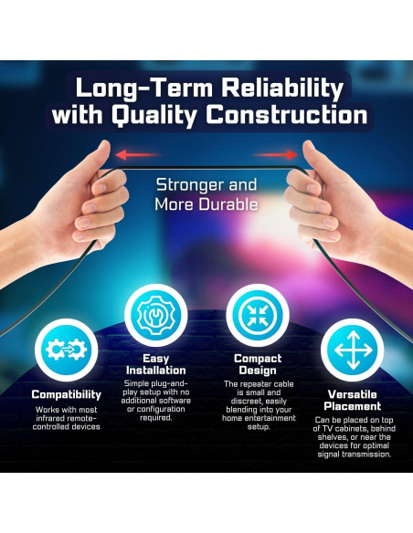 Cable Extensor de Control Remoto IR TNP 3.05m USB