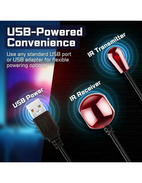 Cable Extensor de Control Remoto IR TNP 3.05m USB