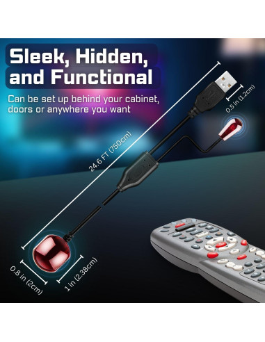 Cable Extensor de Control Remoto IR TNP 3.05m USB