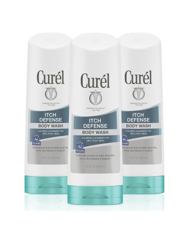 Curel Gel de Ducha Calmante 3x283g para Piel Seca y Picazón