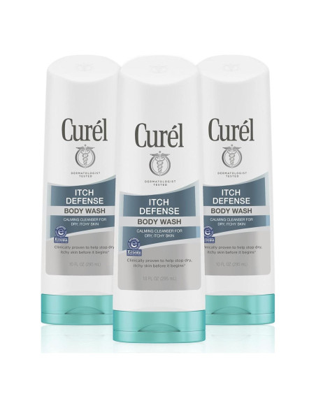 Curel Gel de Ducha Calmante 3x283g para Piel Seca y Picazón