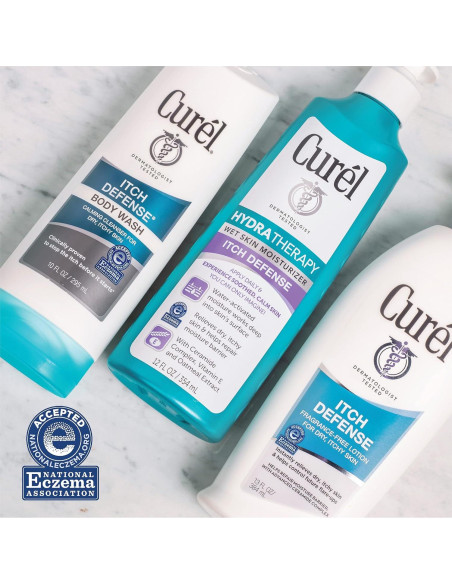 Curel Gel de Ducha Calmante 3x283g para Piel Seca y Picazón