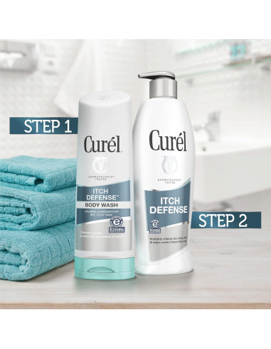 Curel Gel de Ducha Calmante 3x283g para Piel Seca y Picazón