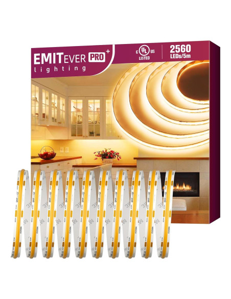 Cinta de Luz LED COB Dimmable EMITEVER 5m 2700K 156 LEDs/ft