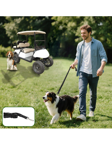 Correa de Seguridad para Perro Urgown para Carro de Golf Negra