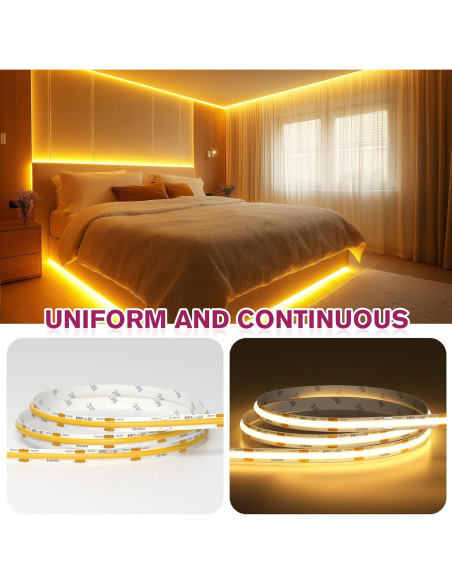 Cinta de Luz LED COB Dimmable EMITEVER 5m 2700K 156 LEDs/ft
