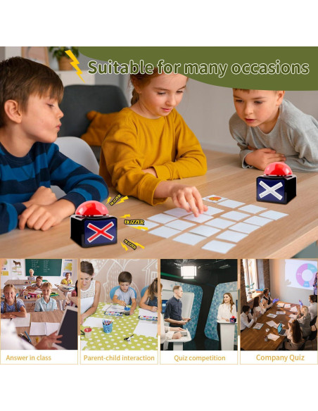 Zumbadores de Juego con Luces y Sonidos Yeffxior - Paquete de 2