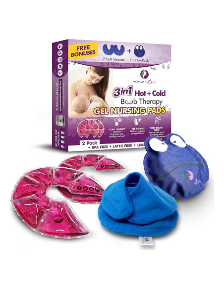 Almohadillas de Gel para Lactancia Mommyz Love - Terapia Caliente y Fría Almohadillas de Gel para Lactancia Mommyz Love - Terapia Caliente y Fría
