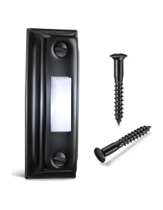 Botón de Timbre de Metal Dreyoo con Luz LED - Negro