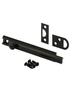 Cerrojo Superficial Prime-Line U 11448 10.16 cm Latón Negro Mate