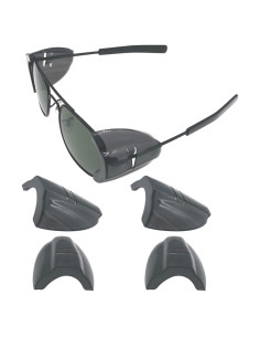 Protectores Laterales para Gafas de Seguridad KMDJG - 2 Pares Negros