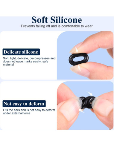 10 Pares de Almohadillas de Silicona para Gafas Artibetter