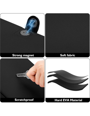 Estuche de Almacenamiento para Gafas RISOU - 8 Ranuras Negro