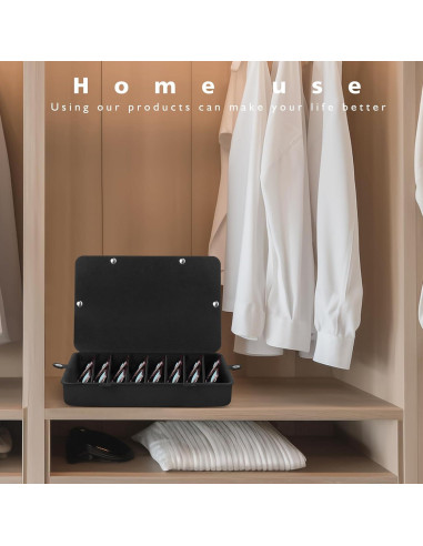 Estuche de Almacenamiento para Gafas RISOU - 8 Ranuras Negro