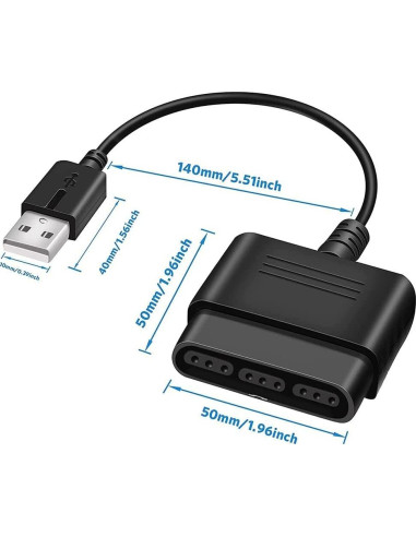 Adaptador Convertidor PS2 a USB Vienon - Paquete de 2
