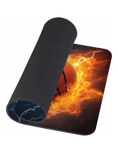 Mousepad Antideslizante Amcove Rectangular 240x200mm Fuego y Agua
