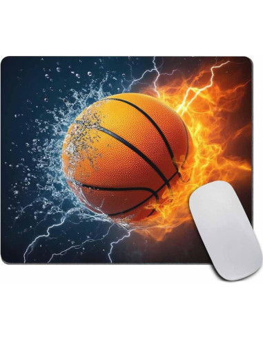 Mousepad Antideslizante Amcove Rectangular 240x200mm Fuego y Agua