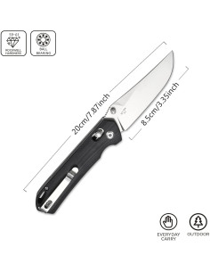 Cuchillo Plegable Sitivien ST124, Acero D2, Mango G10, 20cm 2