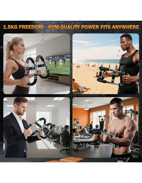 Entrenador de Brazos Twister Qxeutm Ajustable 3 Niveles Resistencia