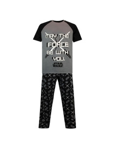 Pijamas para Hombre Star Wars - Sable de Luz - Negro
