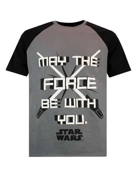 Pijamas para Hombre Star Wars - Sable de Luz - Negro