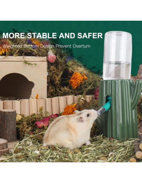 Botella de Agua Cerámica BUCATSTATE 120ml para Hámster Verde