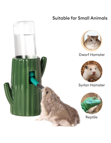 Botella de Agua Cerámica BUCATSTATE 120ml para Hámster Verde