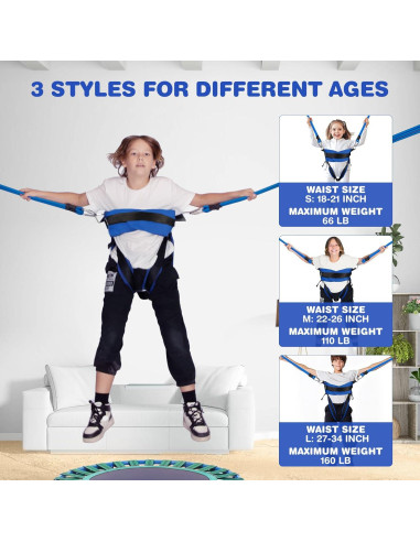 Columpio Bungee para Niños RIIFRILY - Azul, 1.36 kg