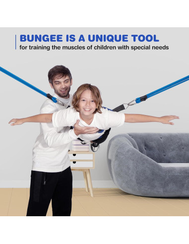 Columpio Bungee para Niños RIIFRILY - Azul, 1.36 kg