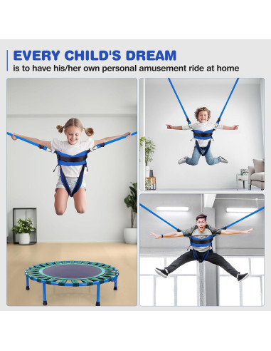 Columpio Bungee para Niños RIIFRILY - Azul, 1.36 kg