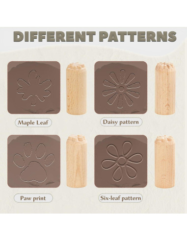 Kit de herramientas de cerámica 11 piezas Krbnk - Rodillos, sellos y formadores