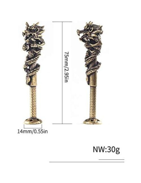 Aplastador de Pipa de Tabaco Tom's Wheezes Retro 76x14mm