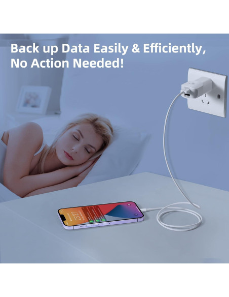 Adaptador de Respaldo Automático PL ZMPWLQ para iPhone - Sin MicroSD