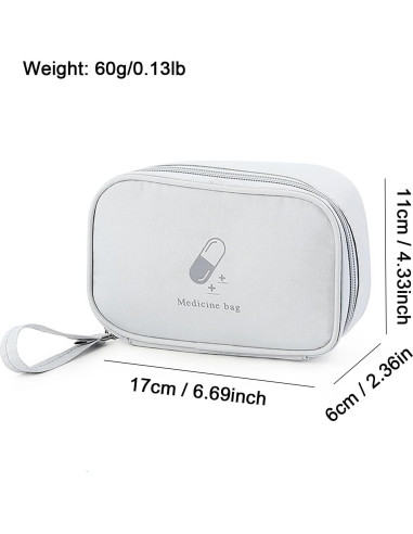 Bolsa de Primeros Auxilios Vacía YSGSMOM Gris 17x11x6cm