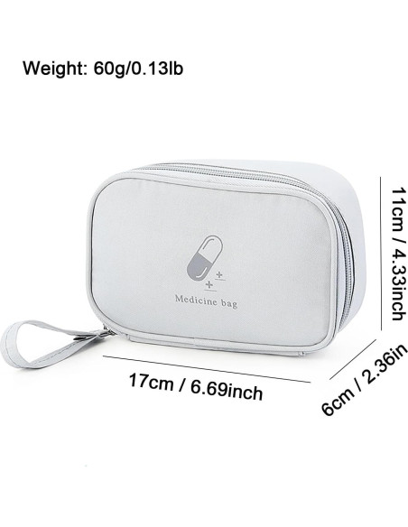 Bolsa de Primeros Auxilios Vacía YSGSMOM Gris 17x11x6cm