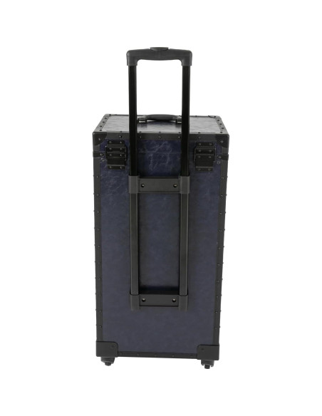 Estuche de Maquillaje Rodante Blisiour con Cerradura 82cm Azul