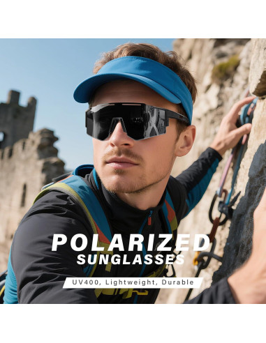 Gafas de Sol Deportivas Polarizadas DioKiw 4 Pack Hombres