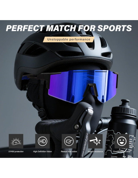 Gafas de Sol Deportivas Polarizadas DioKiw 4 Pack Hombres