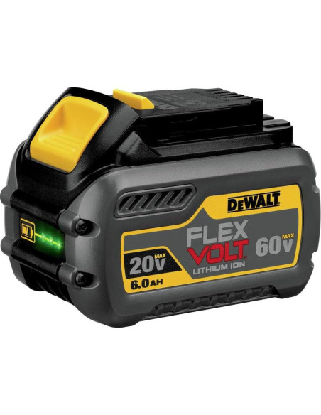 Batería de Litio Ión DEWALT FLEXVOLT 20V/60V 6.0Ah DCB606