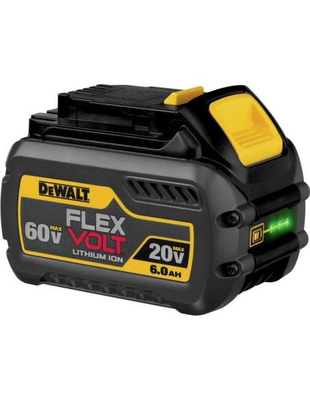 Batería de Litio Ión DEWALT FLEXVOLT 20V/60V 6.0Ah DCB606