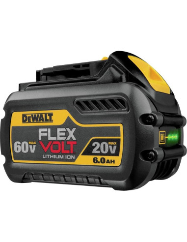 Batería de Litio Ión DEWALT FLEXVOLT 20V/60V 6.0Ah DCB606