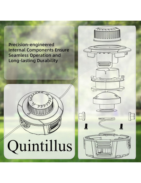 Cabezal de Desmalezadora Quintillus H02 Universal con Hilo 4.27m