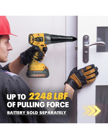 Pistola de Remaches Inalámbrica Mayoki 20V MAX 2248 lbf