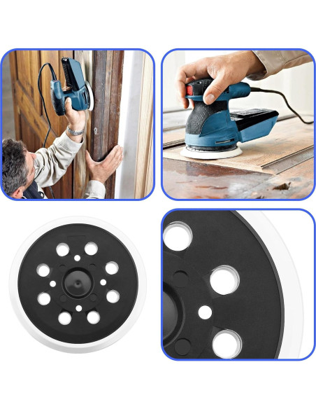 Almohadilla de Respaldo SING F LTD 125mm 8 Agujeros para Lijado