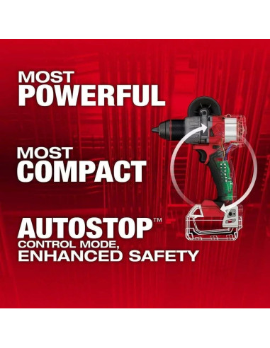 Taladro de Percusión Inalámbrico Milwaukee M18 FUEL 18V 1400 Nm