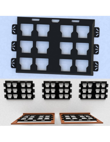 Placa de Montaje Packout Milwaukee - Metal 2 Piezas 99.79 kg