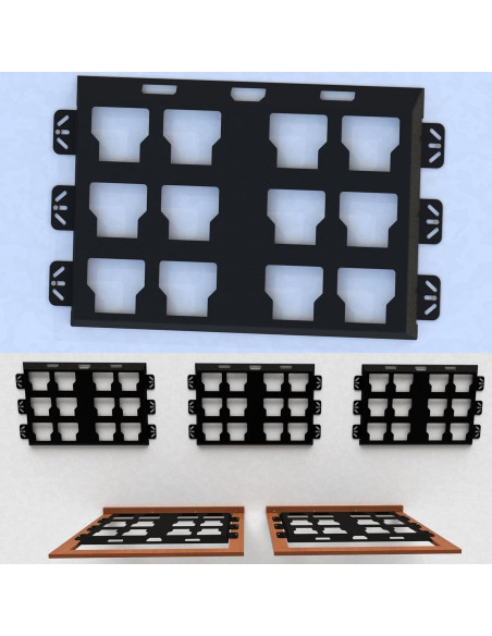 Placa de Montaje Packout Milwaukee - Metal 2 Piezas 99.79 kg